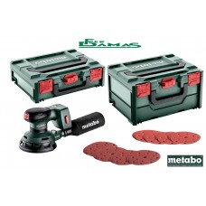 LEVIGATRICE ROTO-ORBITALE METABO 18V IN SET MOD. SXA 18 LTX 125 BL + ACCESSORI E VALIGETTE (SOLO CORPO MACCHINA)